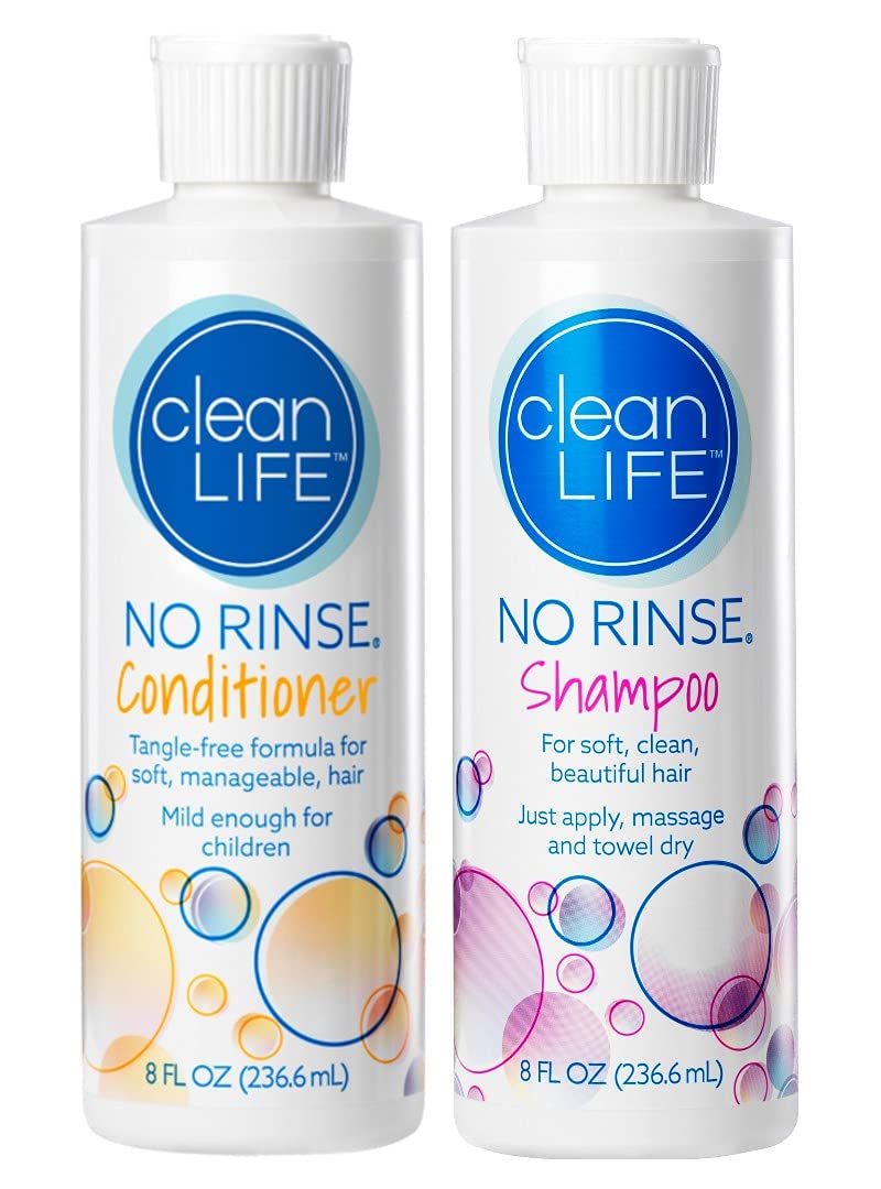 No-Rinse front packaging showing bottles and labels, highlighting convenience