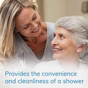 No-Rinse used on perineal area illustrating gentle, rinse-free cleansing
