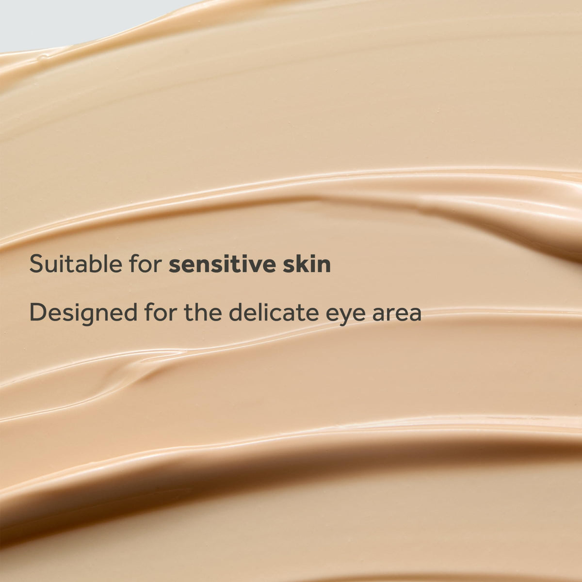 No7 application demonstration with fingertip showing gentle under-eye patting