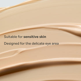 No7 application demonstration with fingertip showing gentle under-eye patting