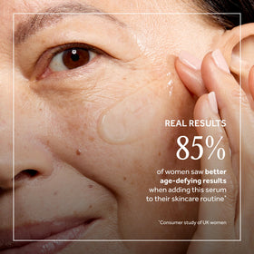 No7 being applied to face and neck demonstrating improved firmness