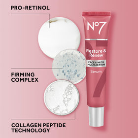 No7 application on neck demonstrating targeted smoothing and lifting benefit