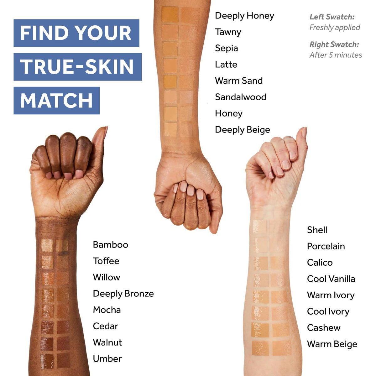 No7 foundation dispensed on spoon to show lightweight consistency and buildable coverage benefit