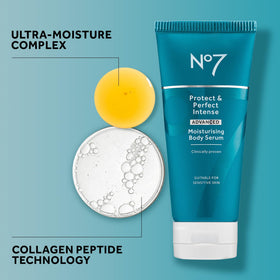 No7 serum on palm with argan oil droplets for nourishing benefit