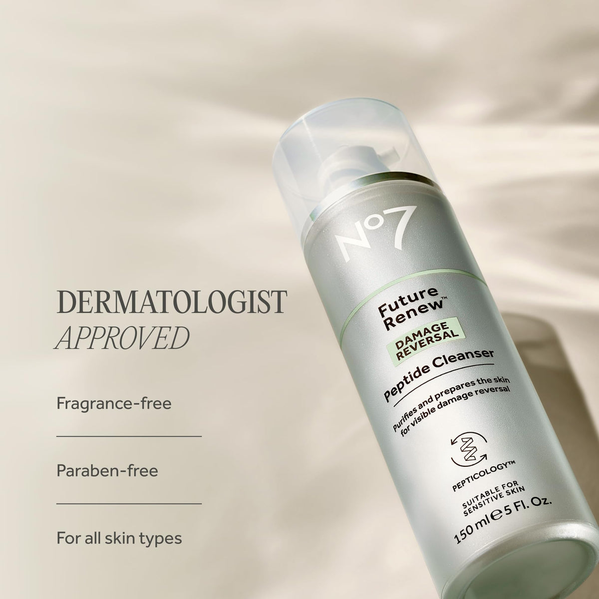 No7 cleanser staged on bathroom shelf for a tidy skincare routine visual