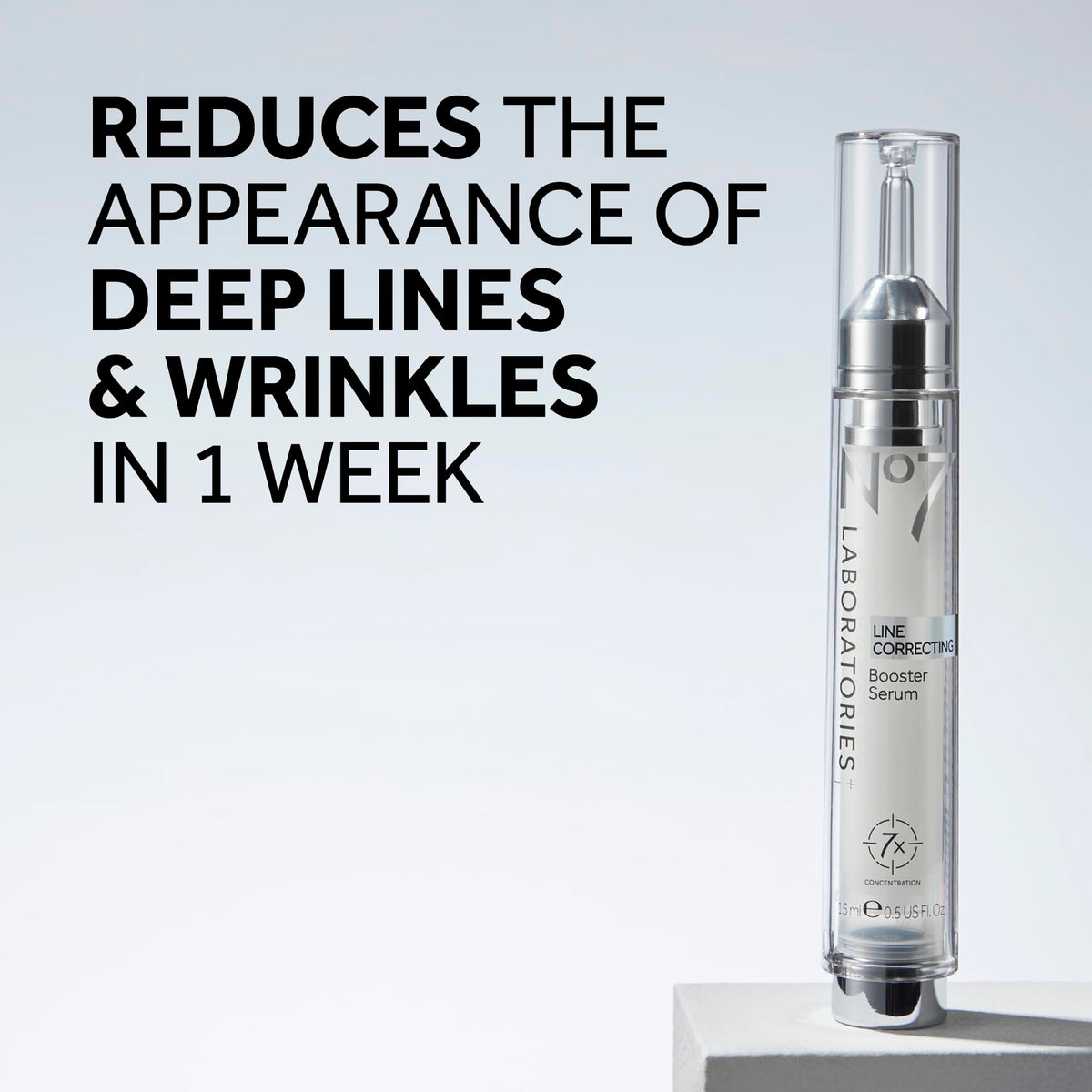 No7 collagen peptide serum dropper with texture, fast absorption benefit