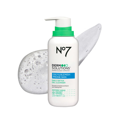 No7 front packaging showing bottle and product benefit