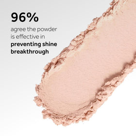 No7 powder on brush ready for application to mattify and set makeup