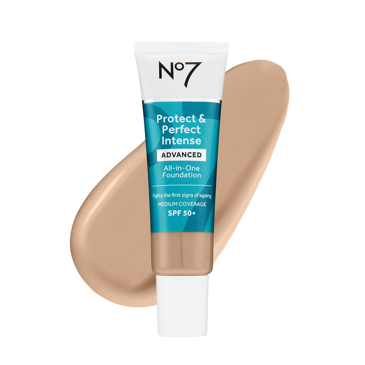 No7 foundation front bottle in Cool Ivory showing sleek packaging and SPF benefit