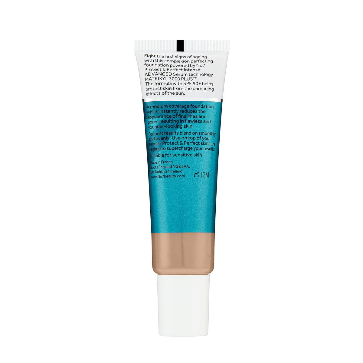 No7 foundation applied in front of mirror showing easy daily makeup routine