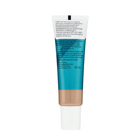 No7 foundation applied in front of mirror showing easy daily makeup routine