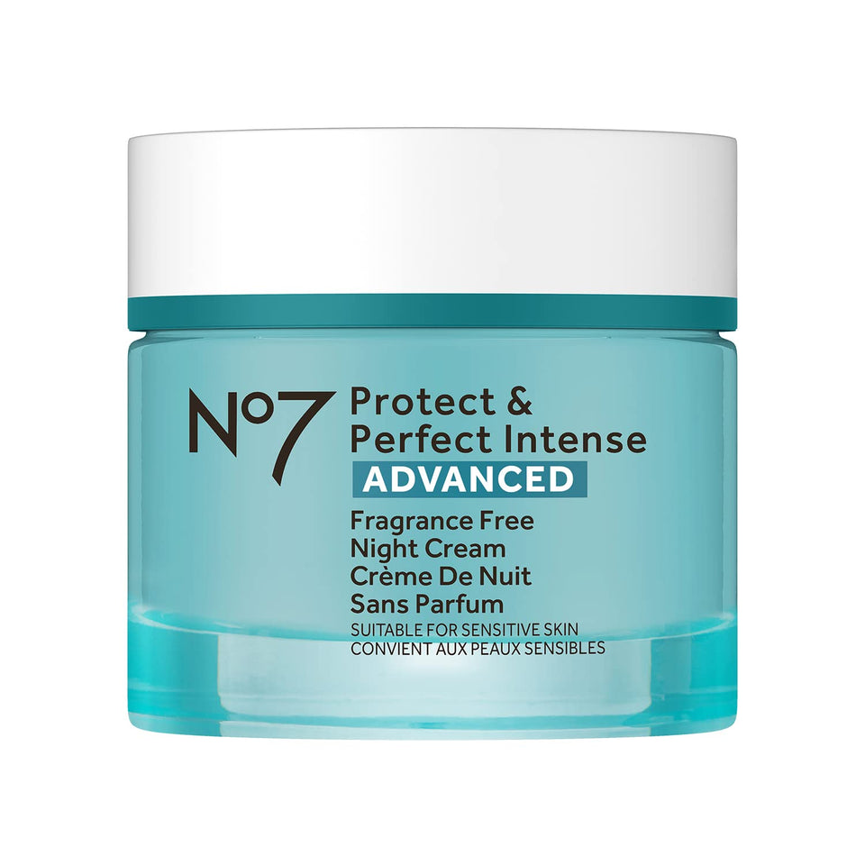 No7 jar front view showing label and fragrance-free benefit