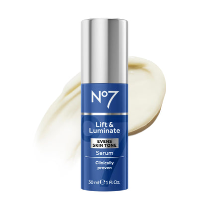 No7 front packaging showing bottle and branding with clear benefit