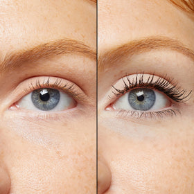 No7 curved brush close-up displaying bend for root-to-tip lash coverage benefit