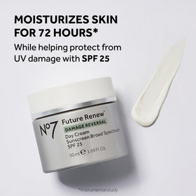 No7 day cream open jar revealing cream texture and daily hydration benefit