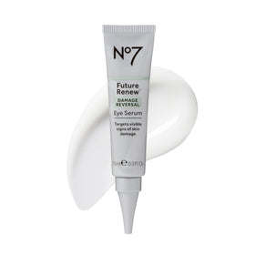 No7 front packaging showing serum bottle, clarifies brand and product renewal