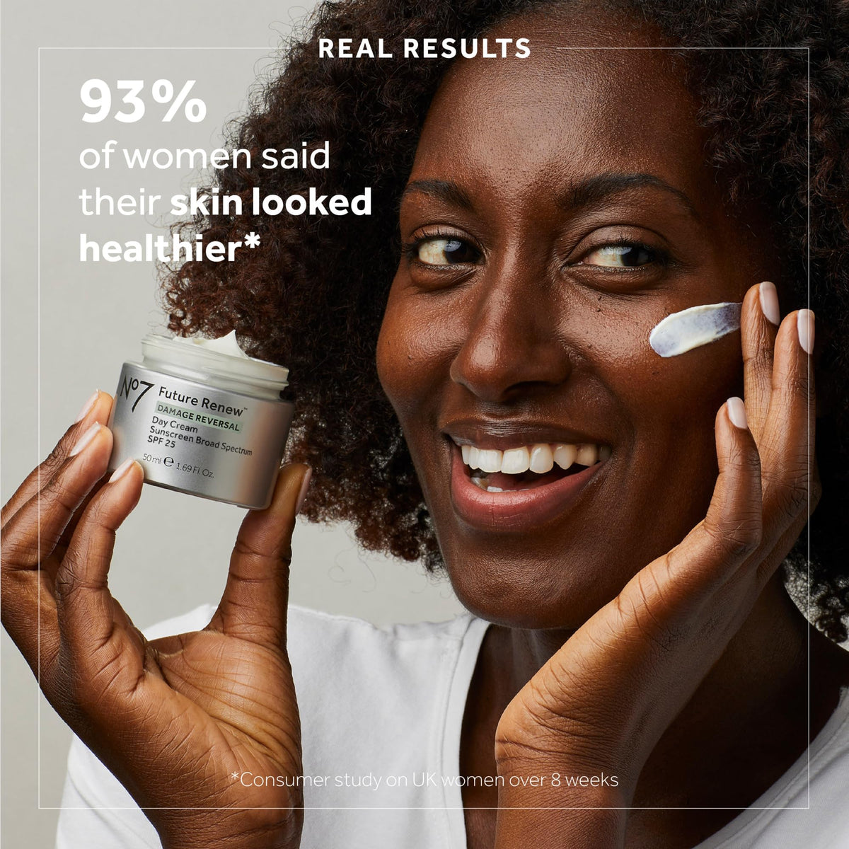 No7 night cream texture swatch showing rich hydration for overnight repair