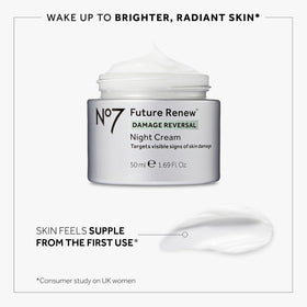 No7 serum droplet on skin demonstrating lightweight finish and brightening