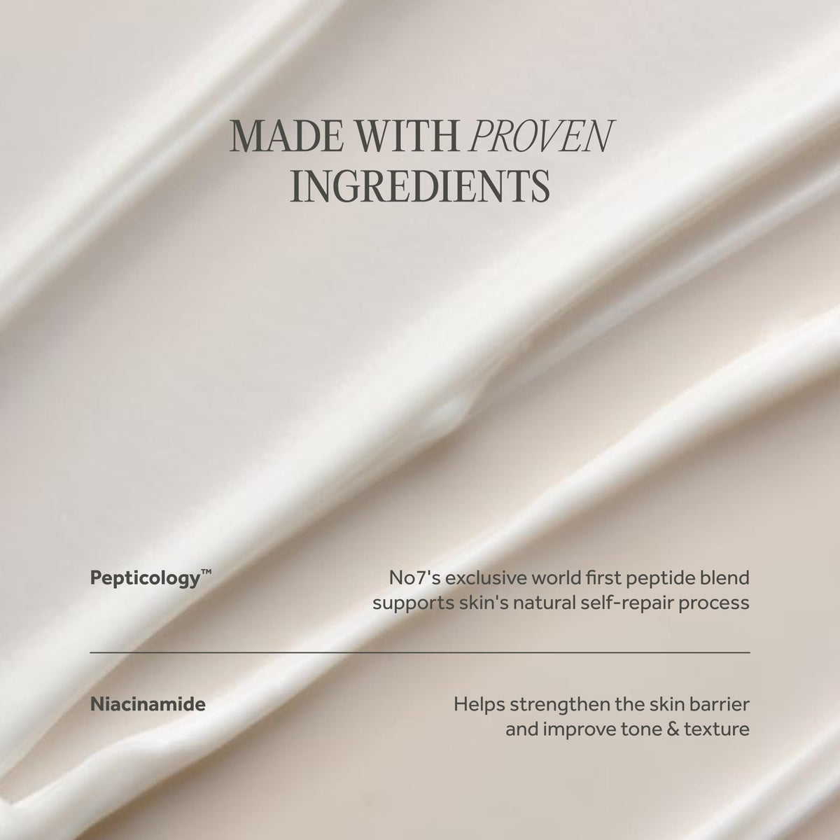 Retail packaging of No7 Future Renew displayed on shelf conveying trusted brand reliability