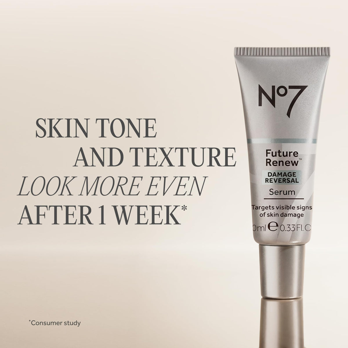 No7 close-up texture of serum showing lightweight consistency and quick absorption
