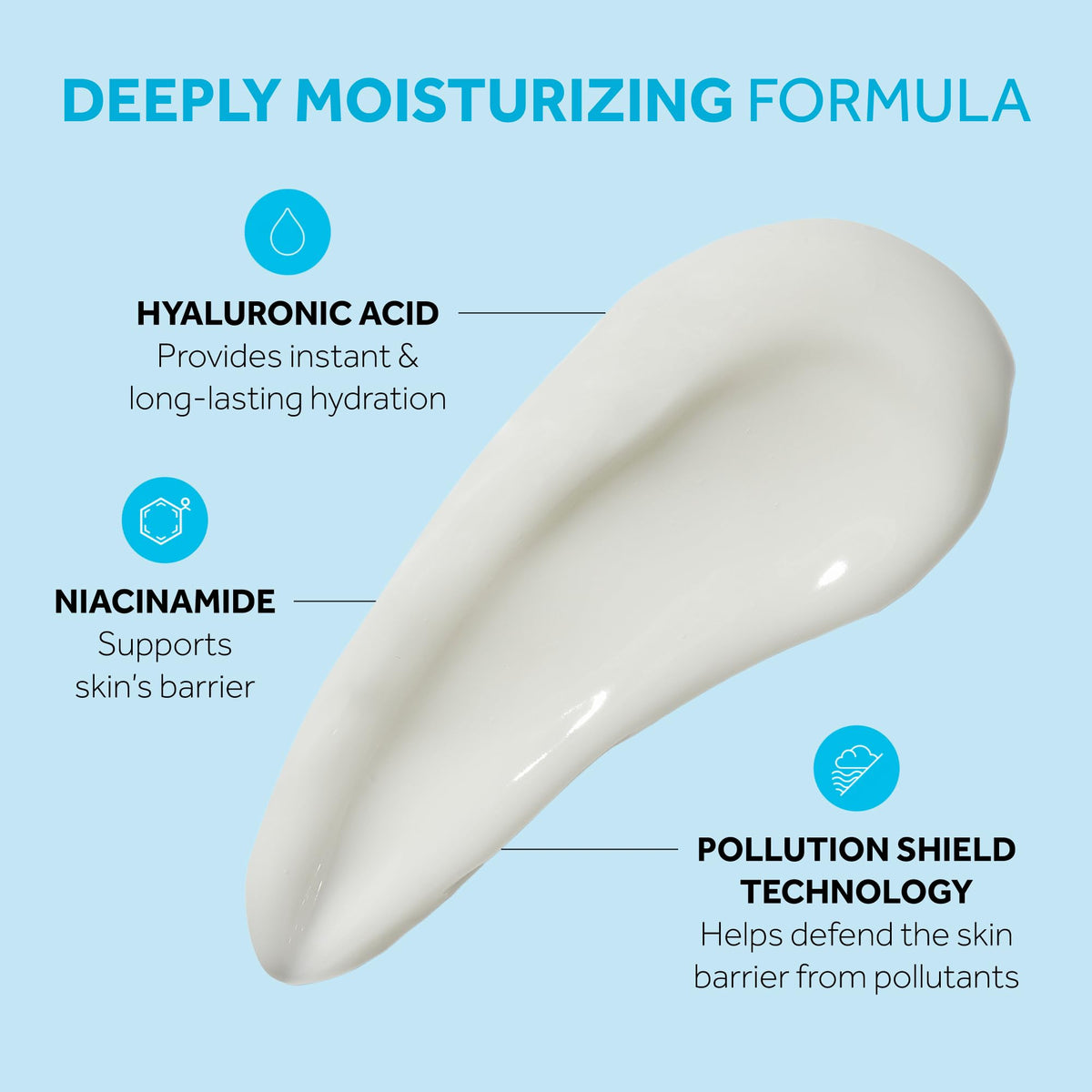 No7 gel texture close-up highlighting lightweight absorption benefit
