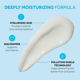 No7 gel texture close-up highlighting lightweight absorption benefit
