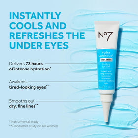 No7 texture close-up showing cooling gel consistency for fast absorption