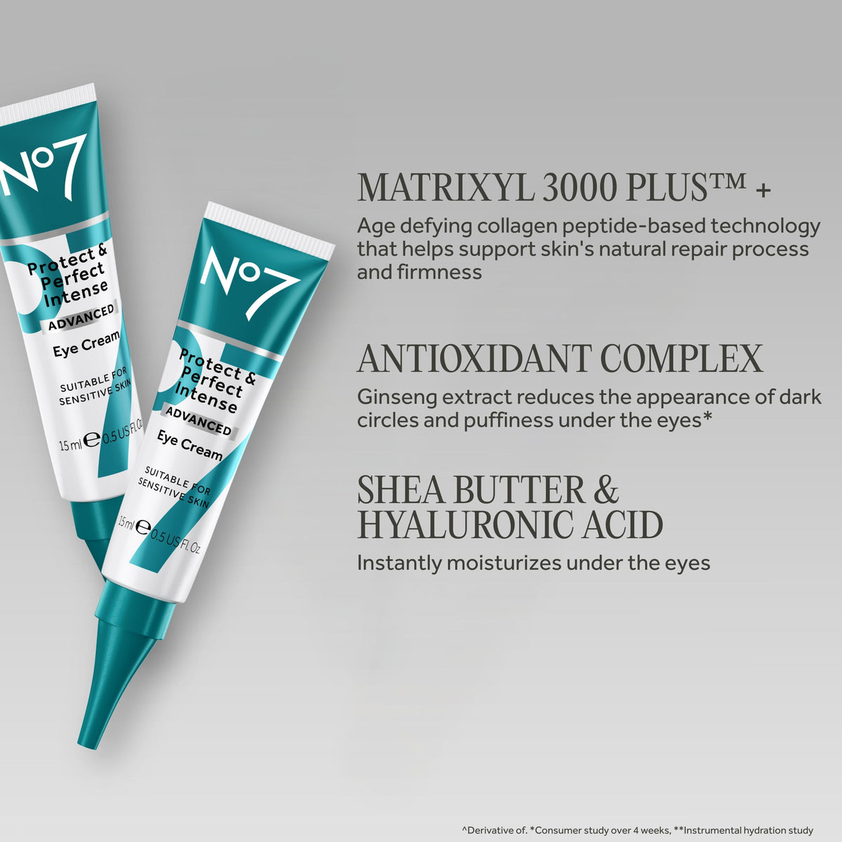 No7 hyaluronic acid ingredient visual emphasizing deep hydration benefits