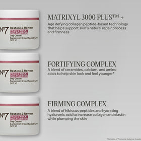 No7 open jar revealing cream interior for peptide and ceramide support