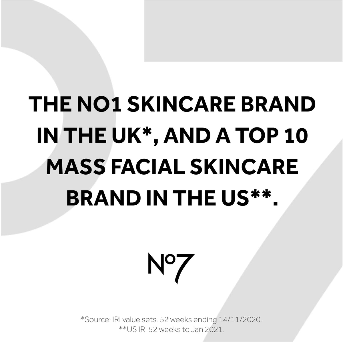 No7 product label close-up showing vitamin B5 and natural extracts
