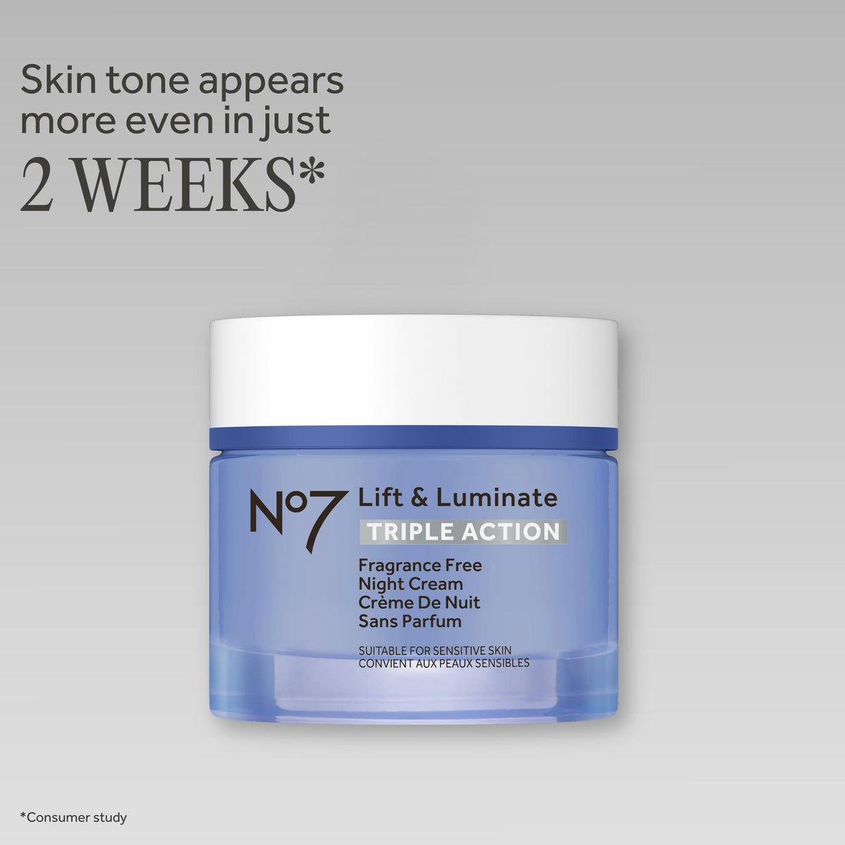 No7 cream open jar close-up showing rich texture for deep overnight hydration