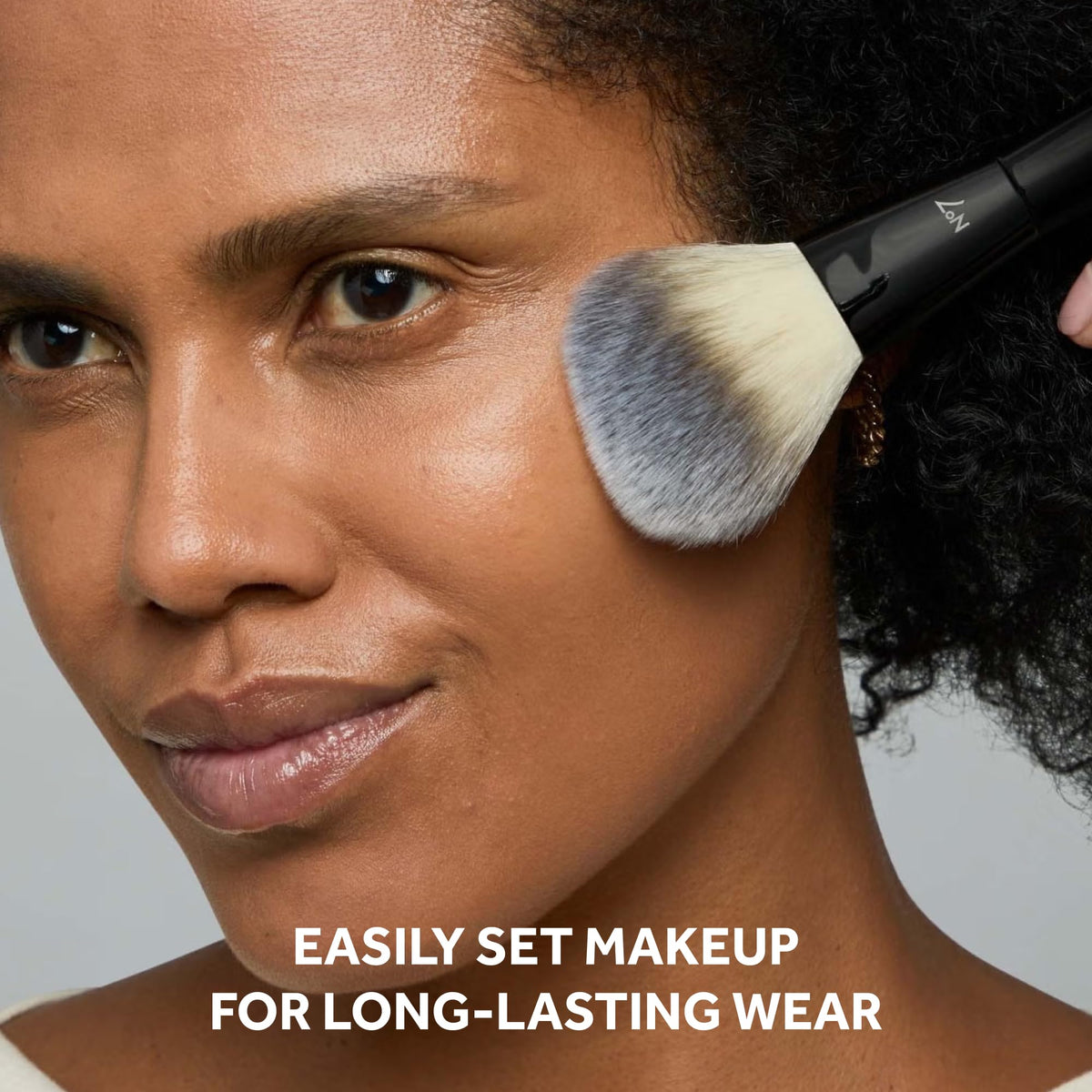 No7 pressed powder close-up revealing fine texture for smooth blur effect