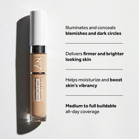 No7 texture swatches showing blendable coverage and luminous finish