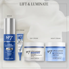No7 displayed on bathroom shelf suggesting daily skincare routine benefits