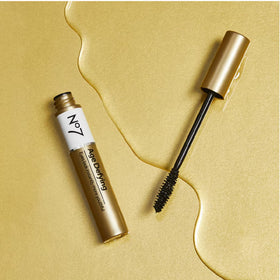 No7 swiped on lashes detail showing length and separation benefit