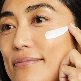 No7 hydrating night cream jar open showing hyaluronic-rich gel-cream for overnight moisture