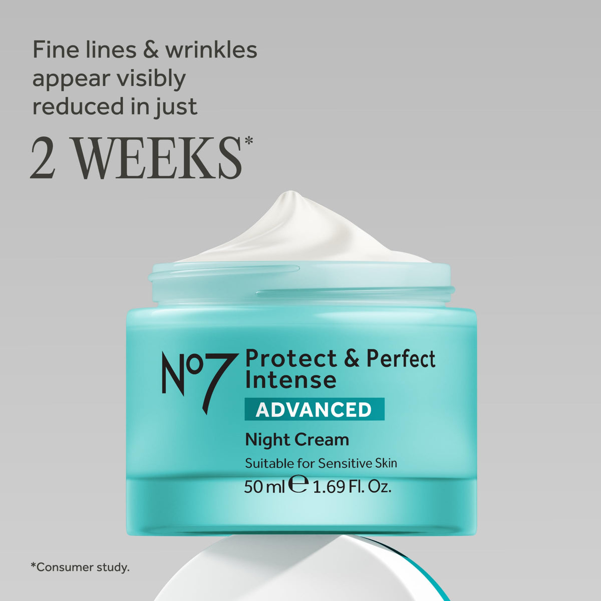 No7 night cream open jar close-up of texture, rich cream for deep hydration
