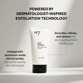 No7 product in hand demonstrating amount to use for safe, controlled application