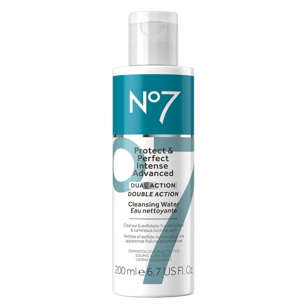 No7 bottle front view showing product and hydrating benefit
