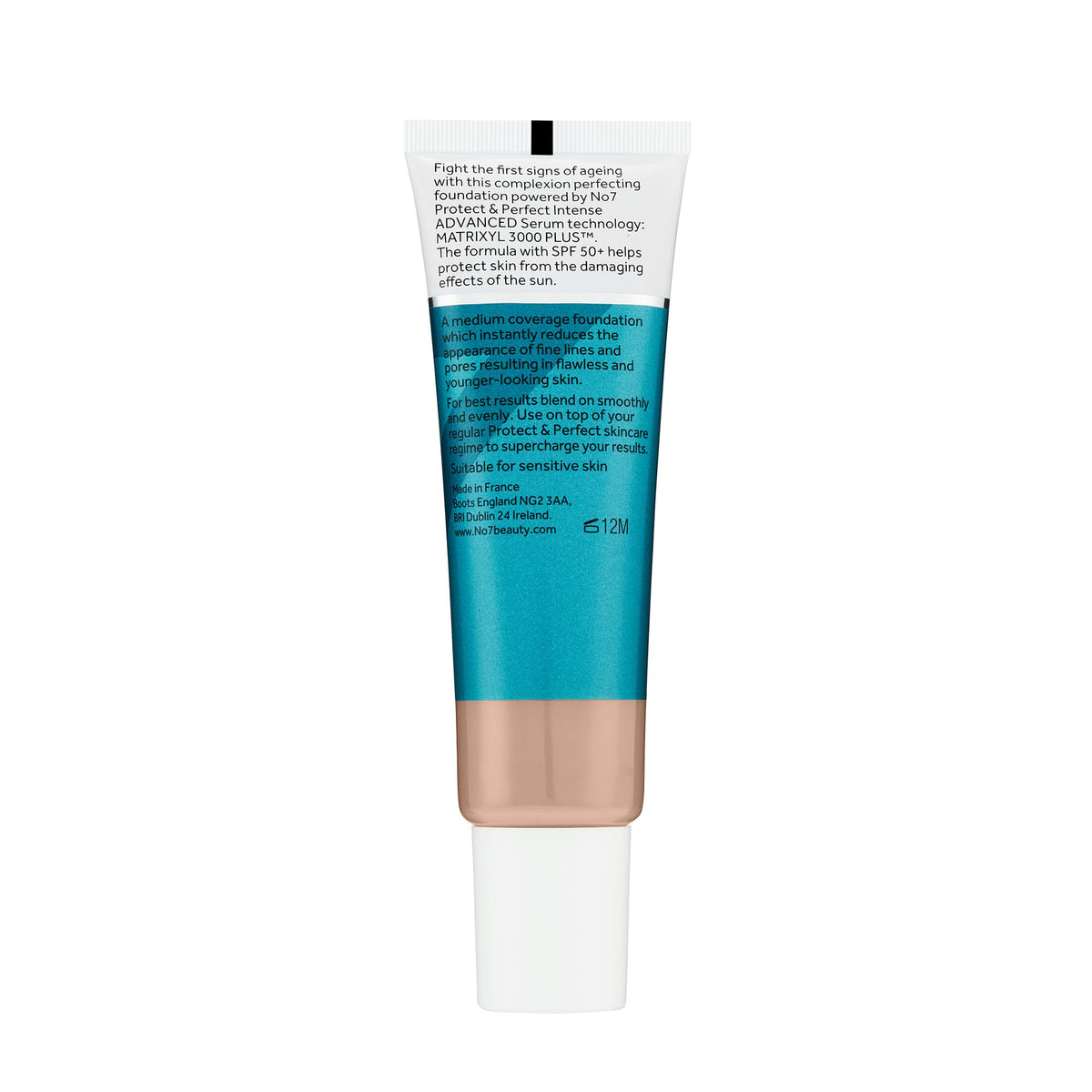 No7 tube in lifestyle bag setting highlighting SPF protection on the go
