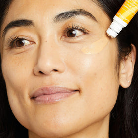 No7 cream texture on hand demonstrating lightweight, hydrating consistency