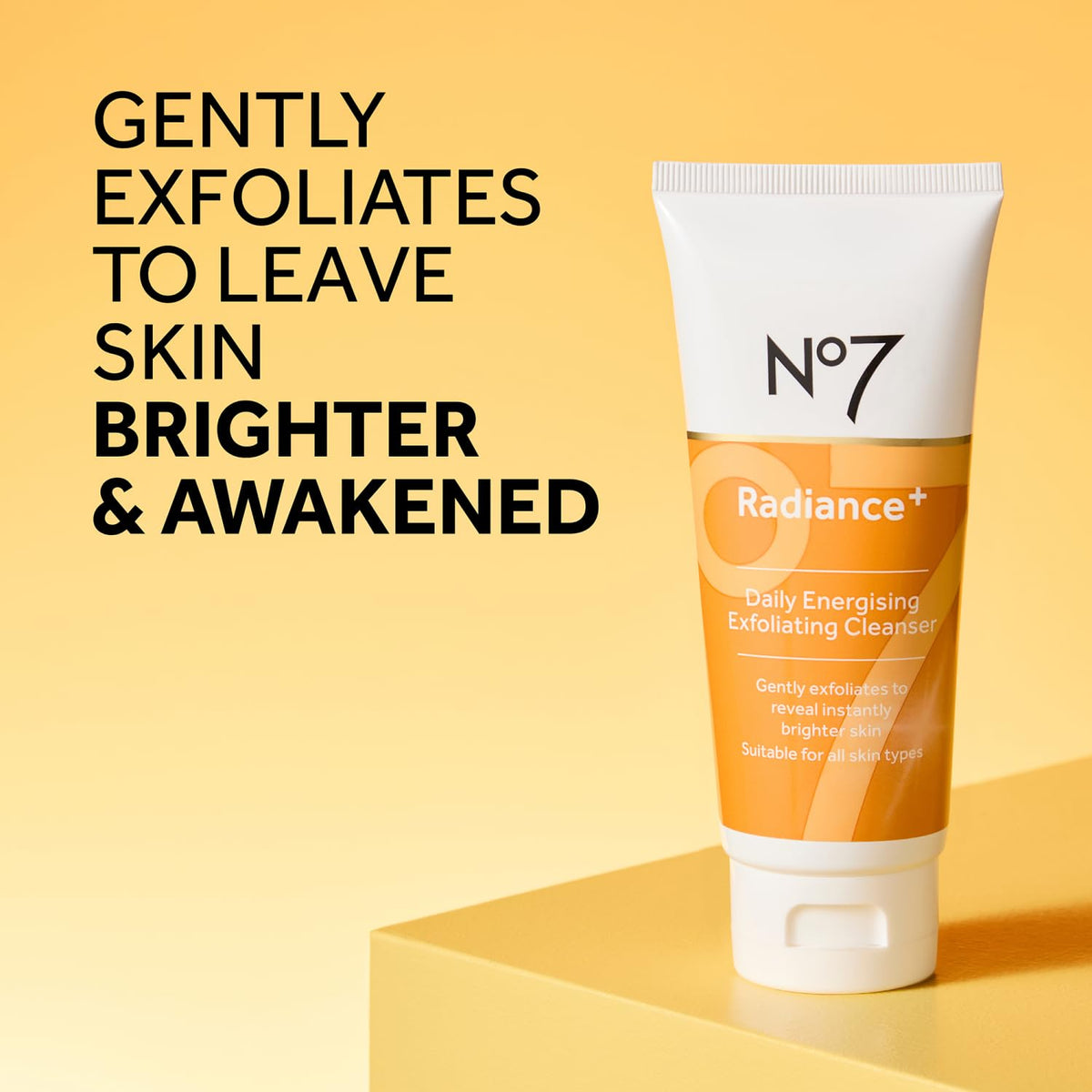 No7 Radiance set in bathroom lifestyle scene as a ready-to-use daily routine