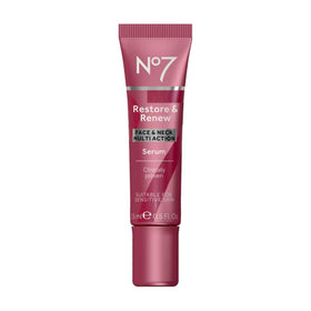 No7 bottle front view showing product branding and elegant packaging benefit clarity
