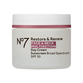 No7 front jar showing label and product for visible firming benefits