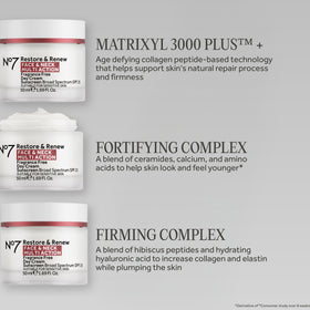 No7 jar open showing product inside, conveys hyaluronic and ceramide boost