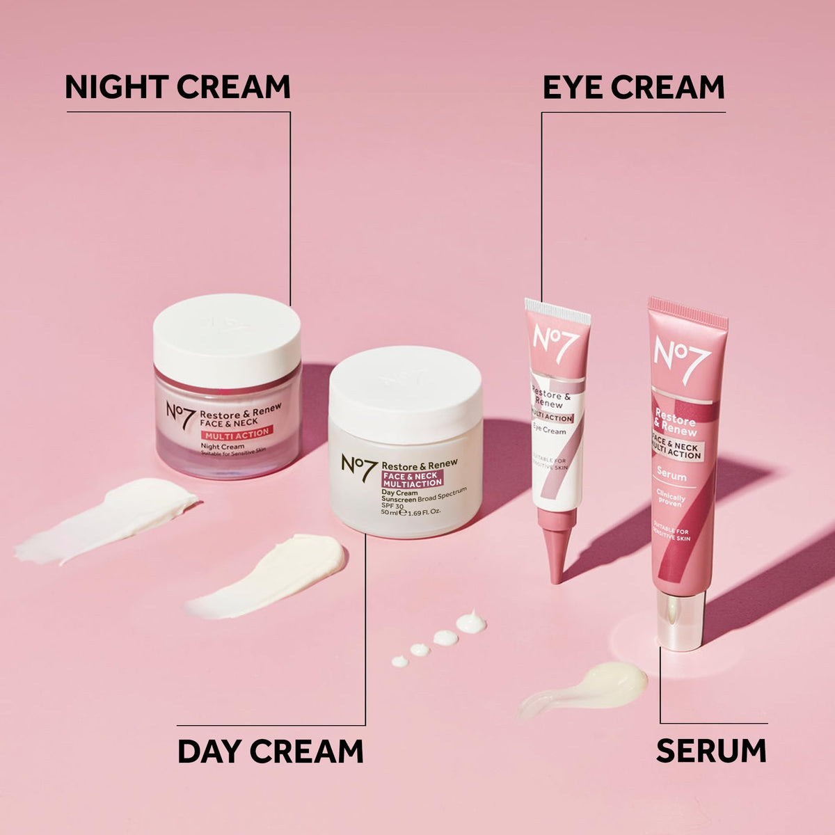 No7 serum layered under moisturizer showing easy layering and enhanced hydration