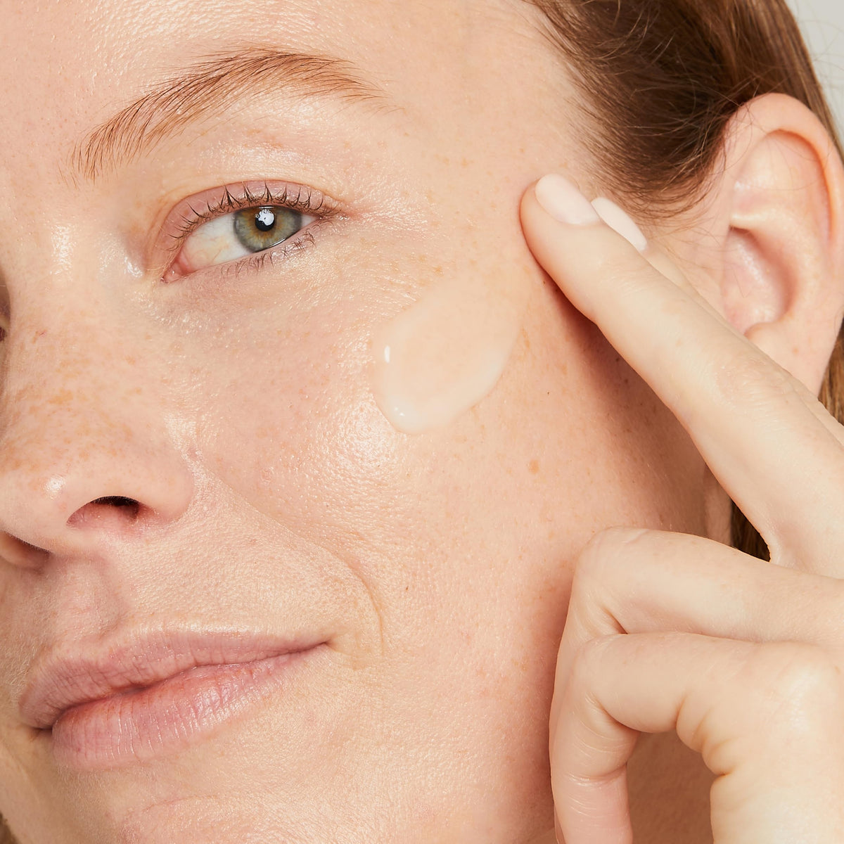 No7 serum texture on skin close-up showing lightweight gel hydration benefit
