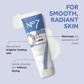 No7 texture close-up revealing gentle exfoliating beads for smoother skin
