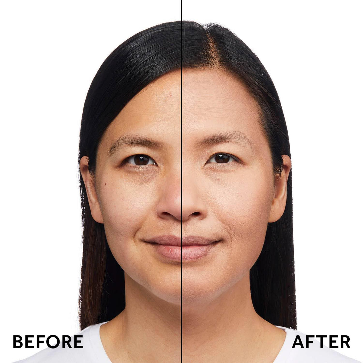 No7 foundation texture swirled on skin showing blendable serum benefit