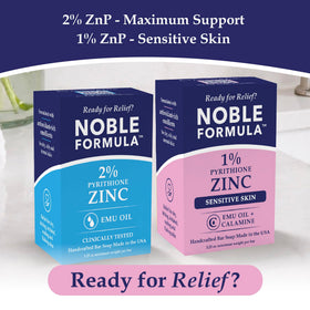 Noble Formula lather in hand demonstrating gentle cleansing